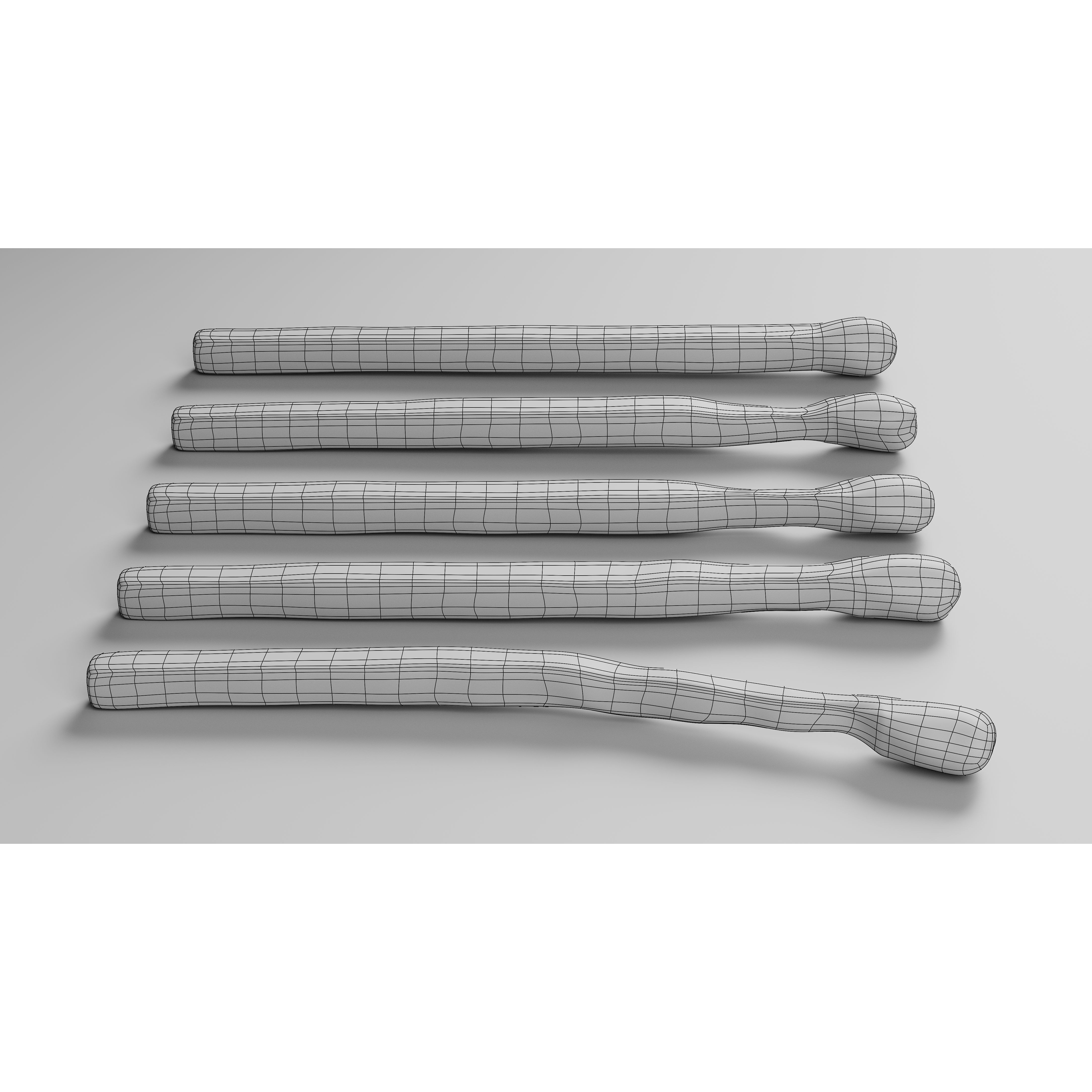 Burned Safety Matches - PBR Game-Ready 3D Model