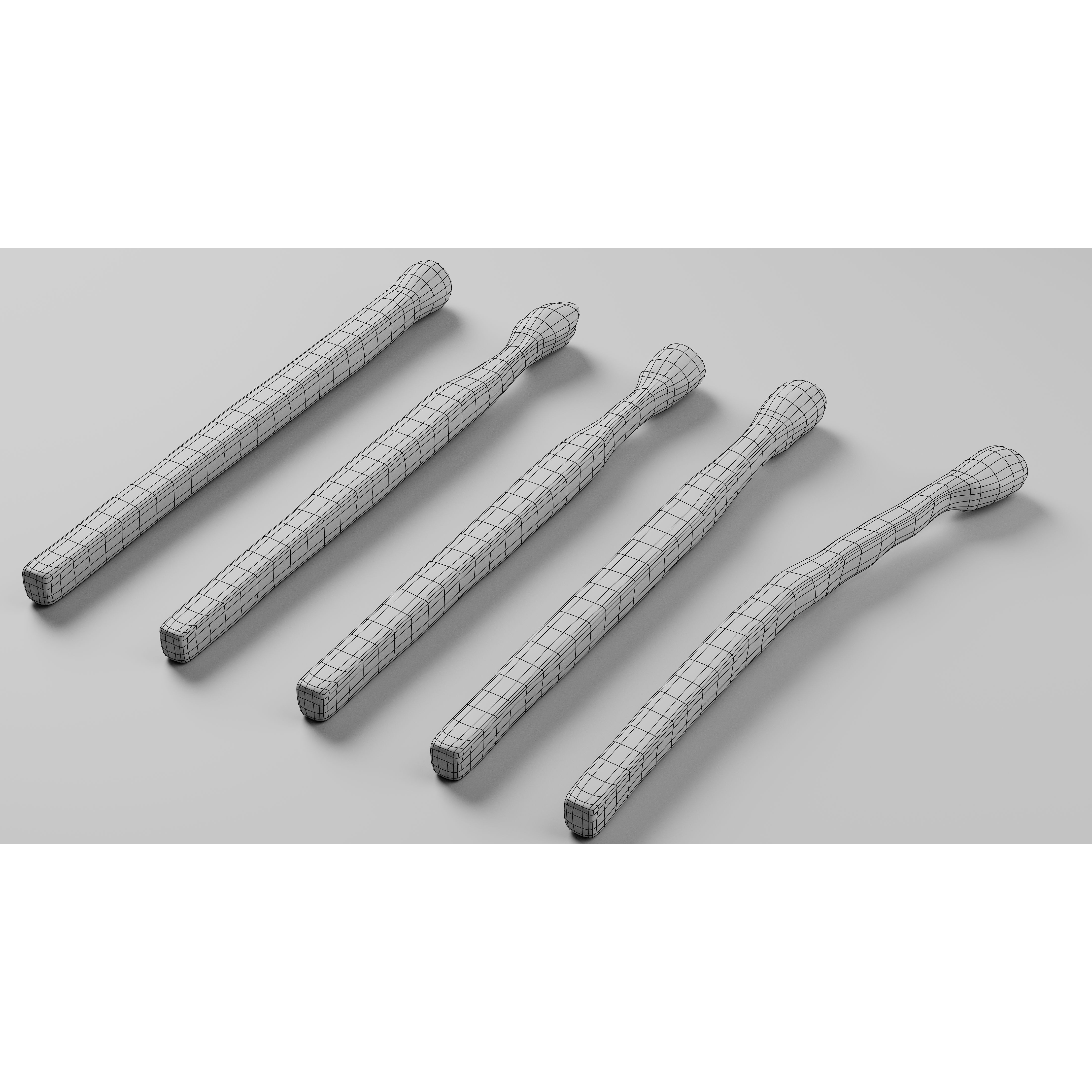 Burned Safety Matches - PBR Game-Ready 3D Model - View 14