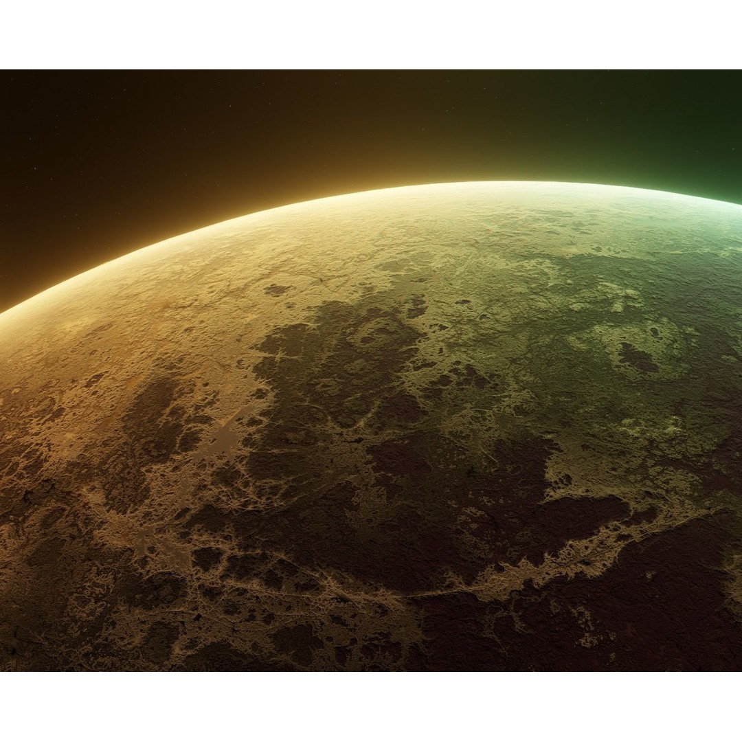 Alien Planet 3D Model – Low Poly Game Ready Asset, FBX - View 10