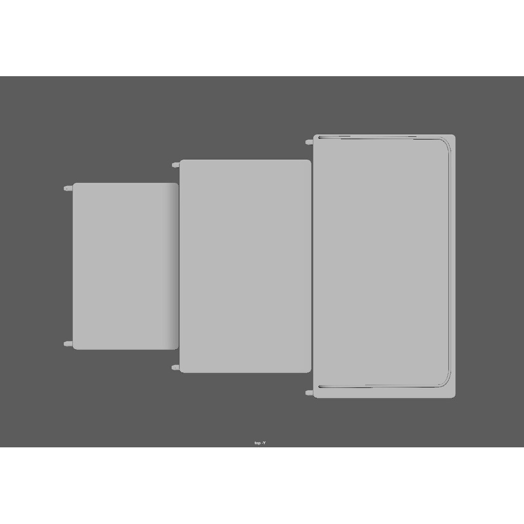Stainless Steel Medical Instrument Trolley 3D Model – Low Poly Game Asset, FBX - View 12