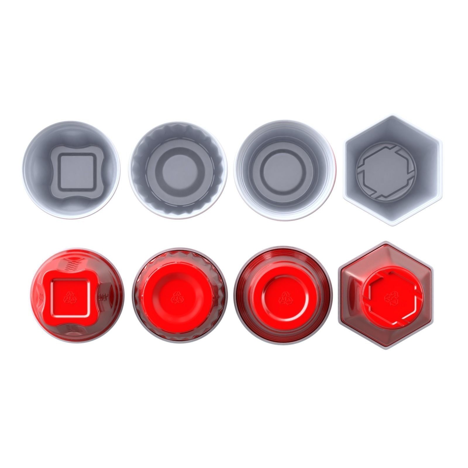 Plastic Cup Set - Game-Ready 3D Model - View 11