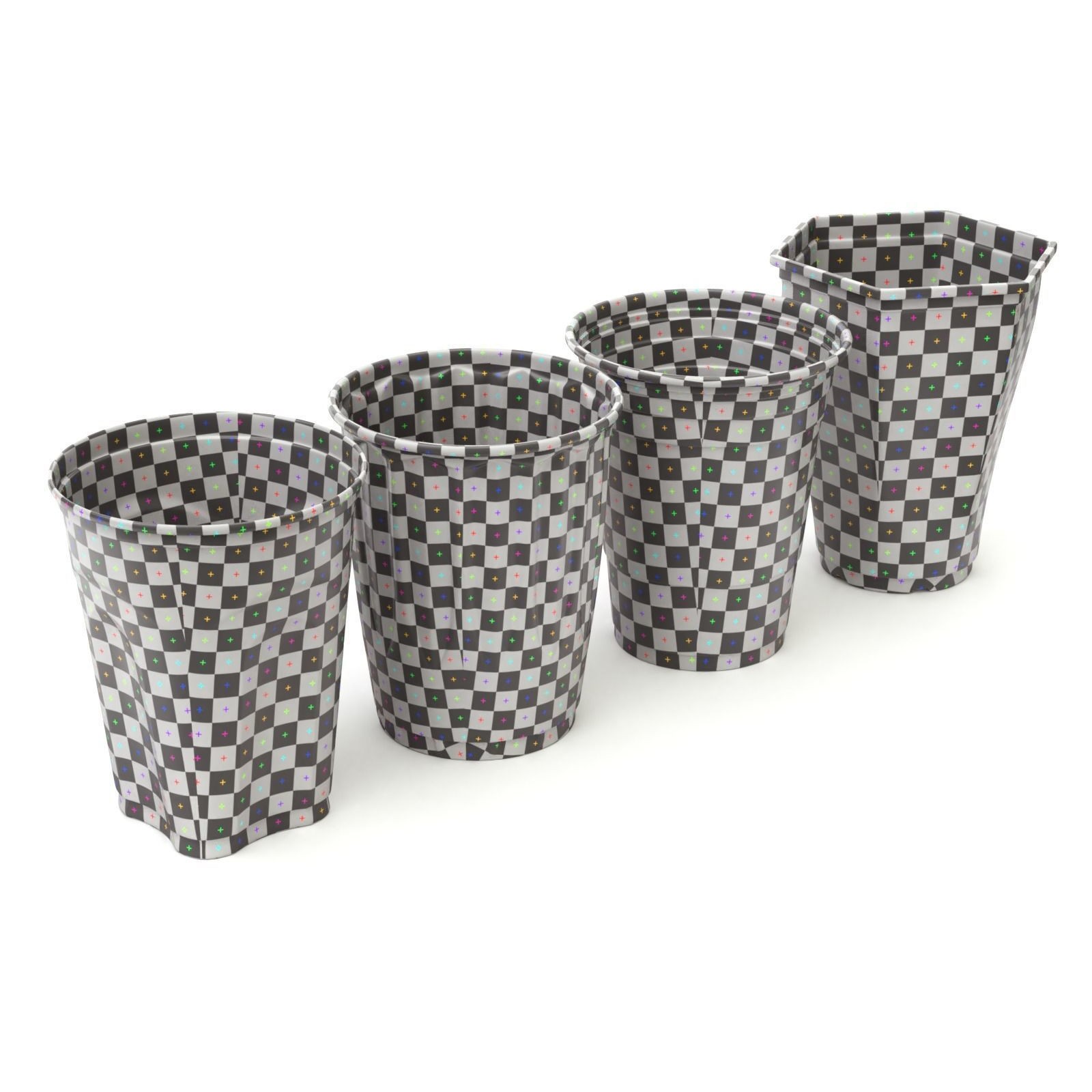 Plastic Cup Set - Game-Ready 3D Model - View 12