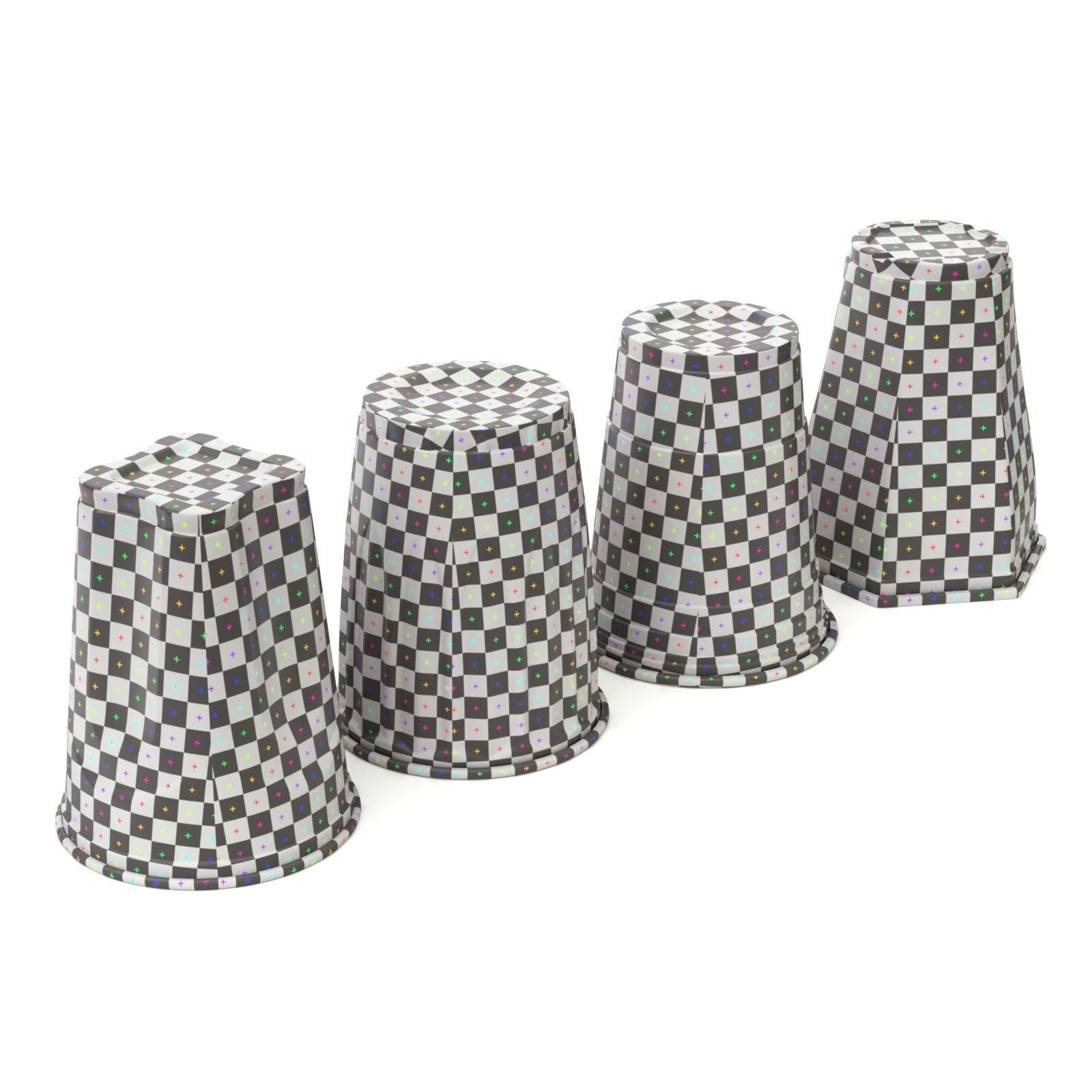 Plastic Cup Set - Game-Ready 3D Model - View 13