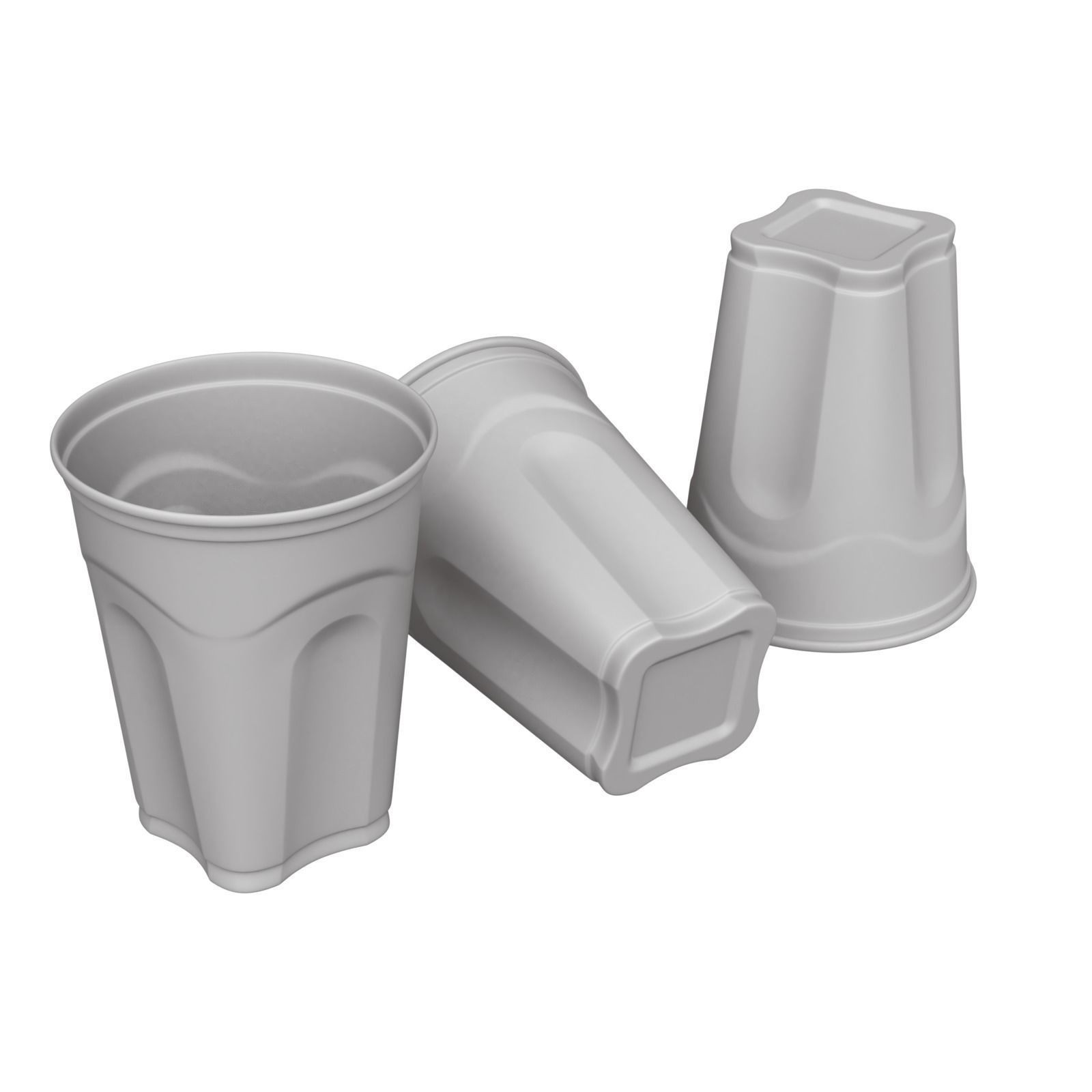 Plastic Cup Set - Game-Ready 3D Model - View 14