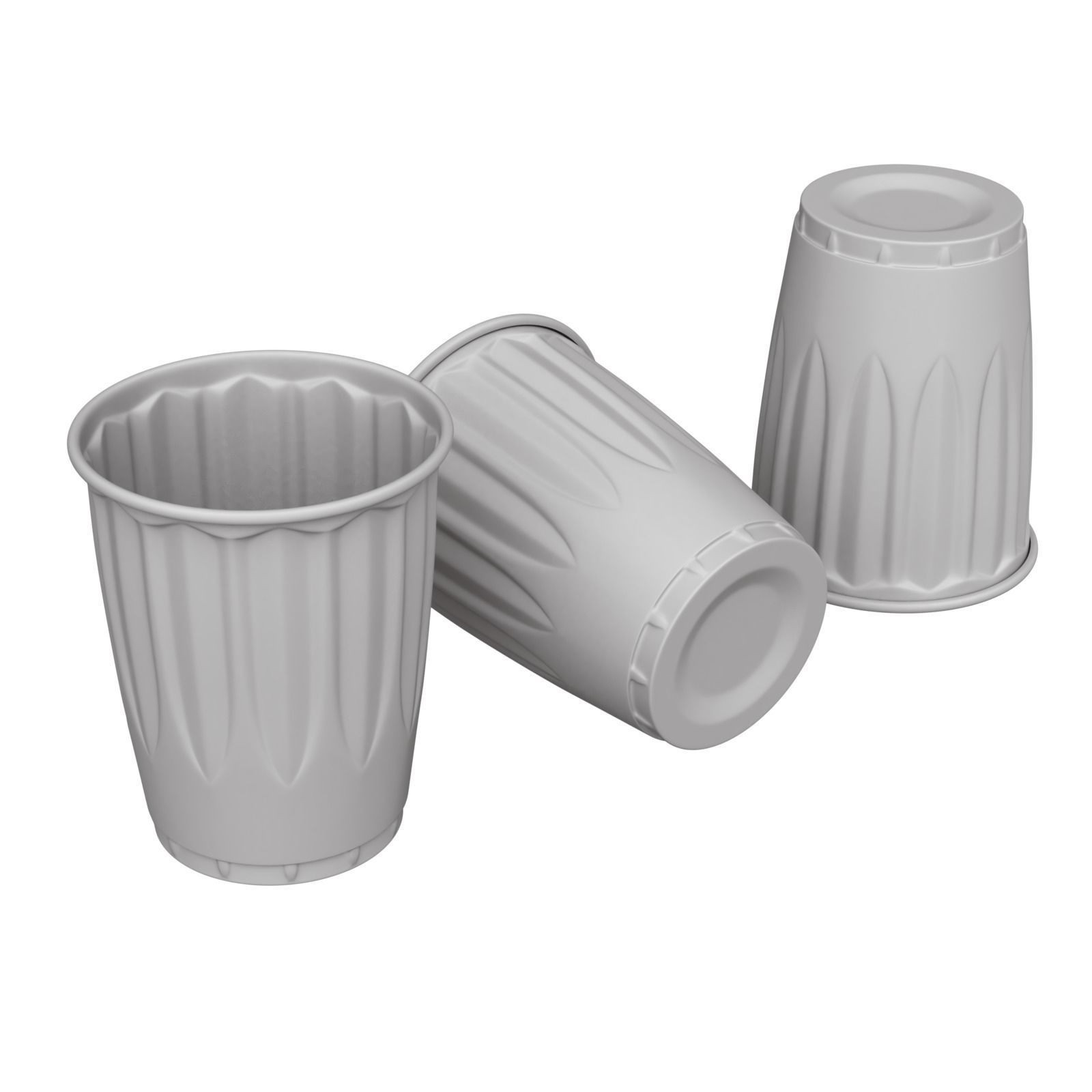 Plastic Cup Set - Game-Ready 3D Model - View 15
