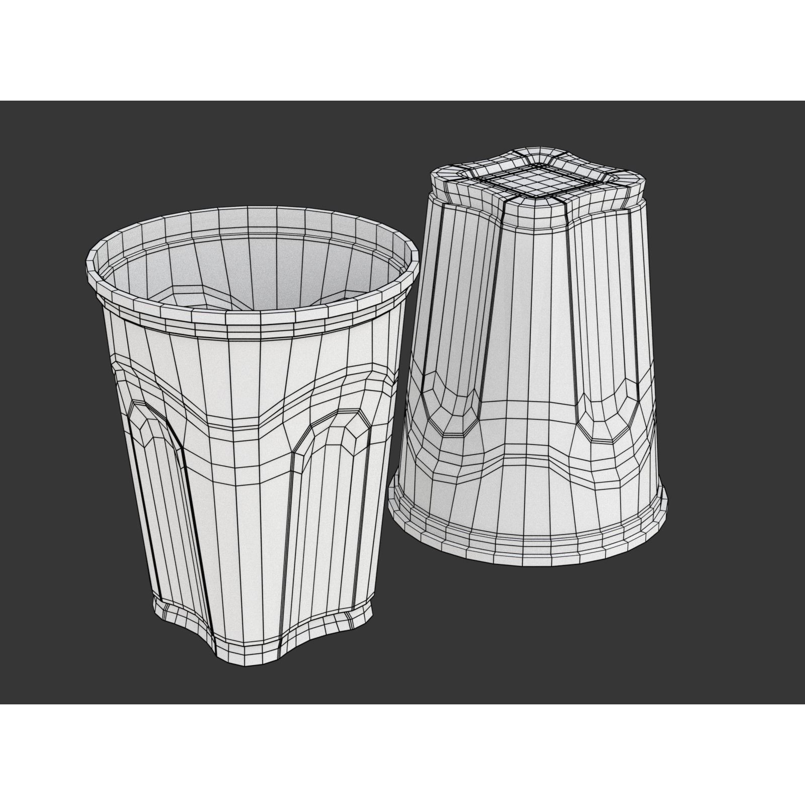 Plastic Cup Set - Game-Ready 3D Model - View 22