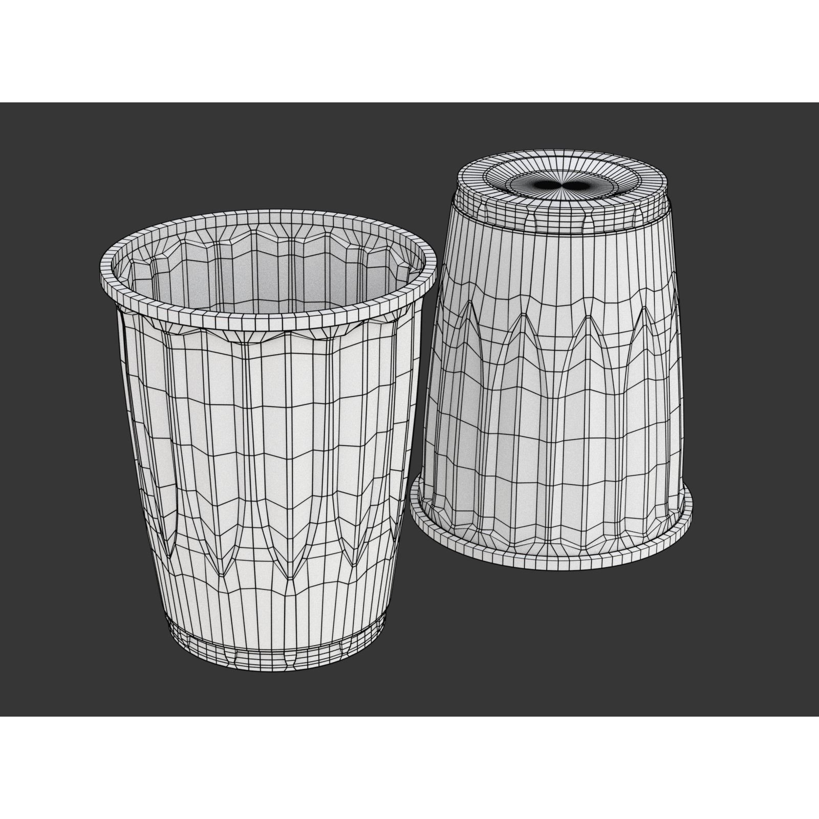 Plastic Cup Set - Game-Ready 3D Model - View 23