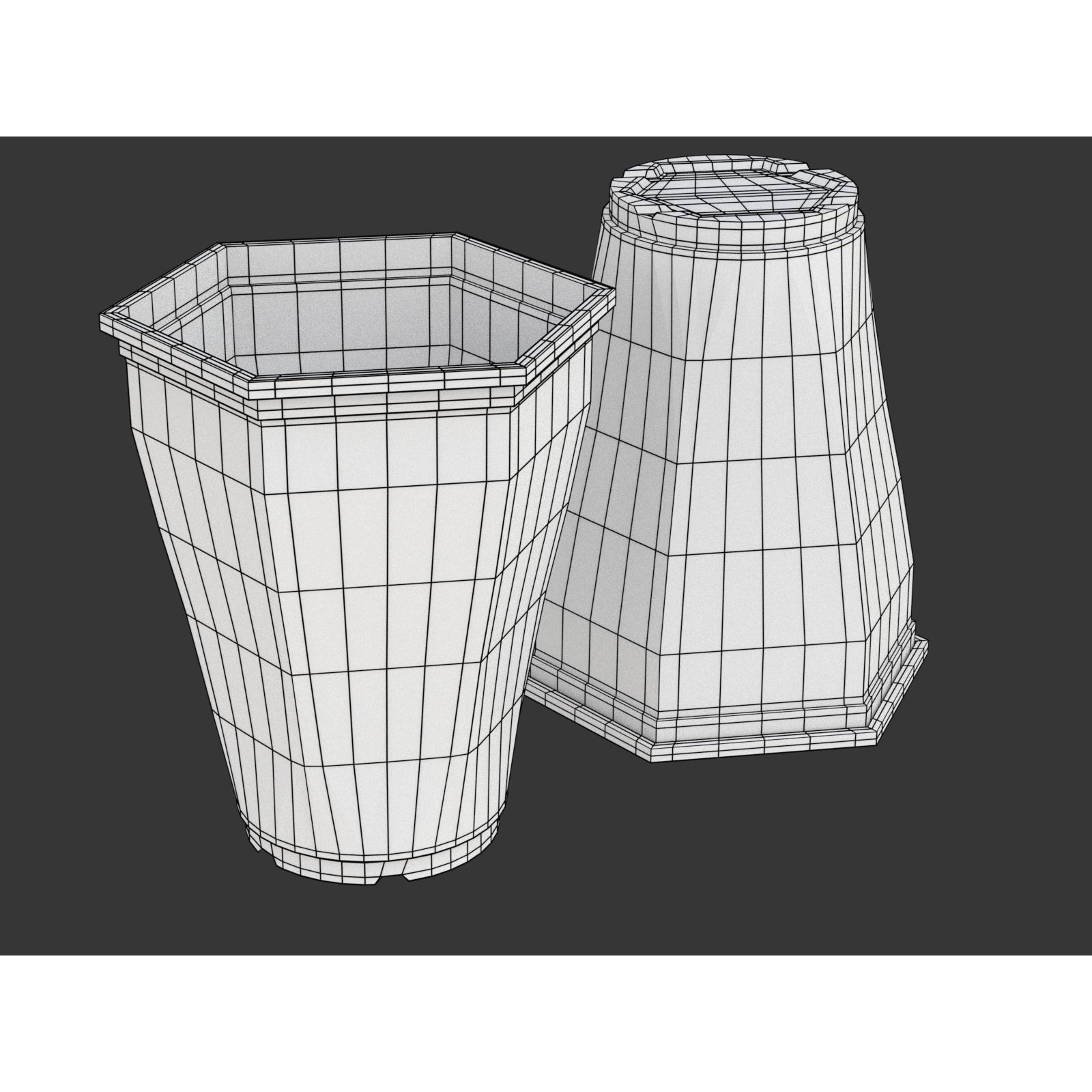 Plastic Cup Set - Game-Ready 3D Model - View 24