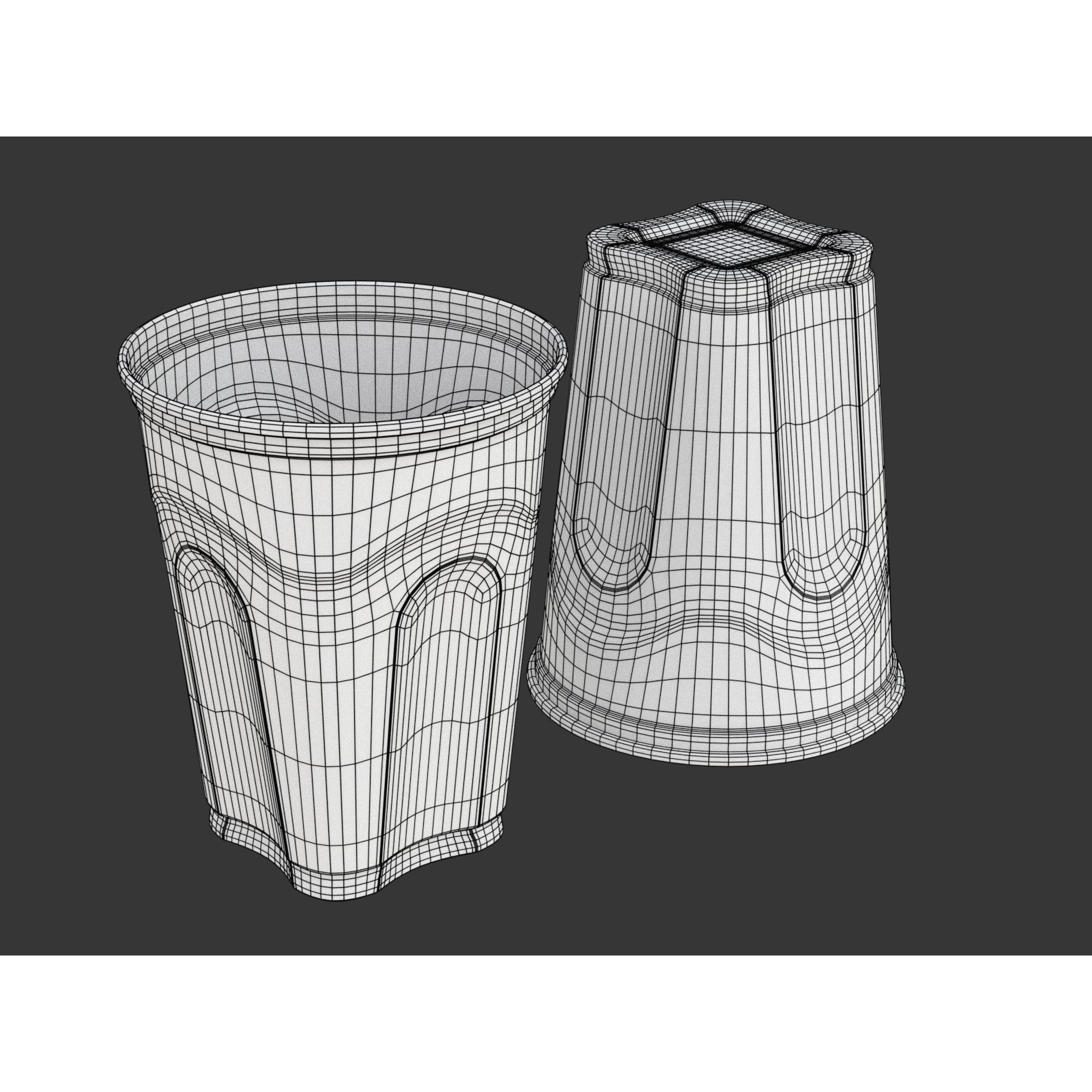 Plastic Cup Set - Game-Ready 3D Model - View 26
