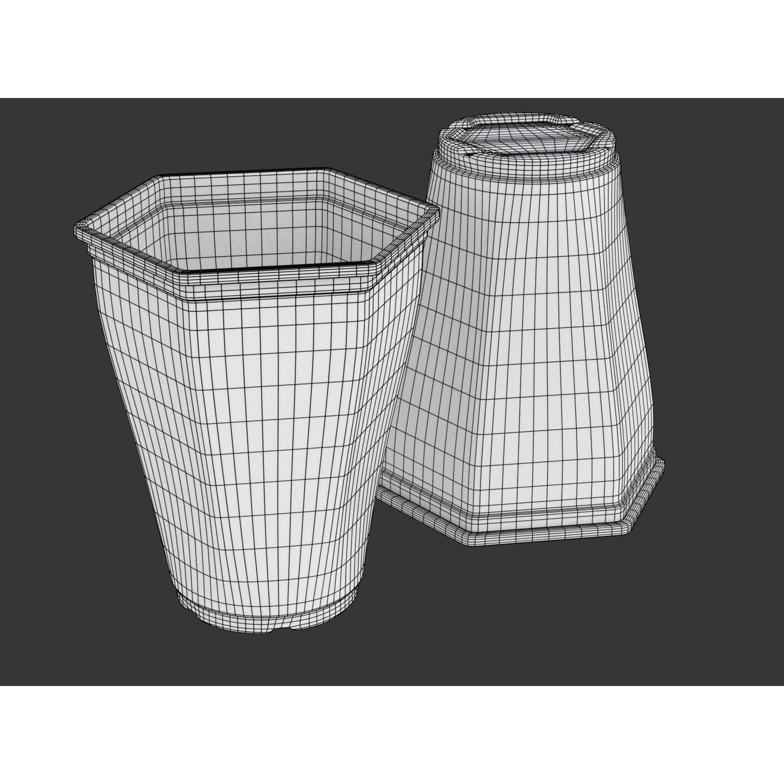 Plastic Cup Set - Game-Ready 3D Model - View 28