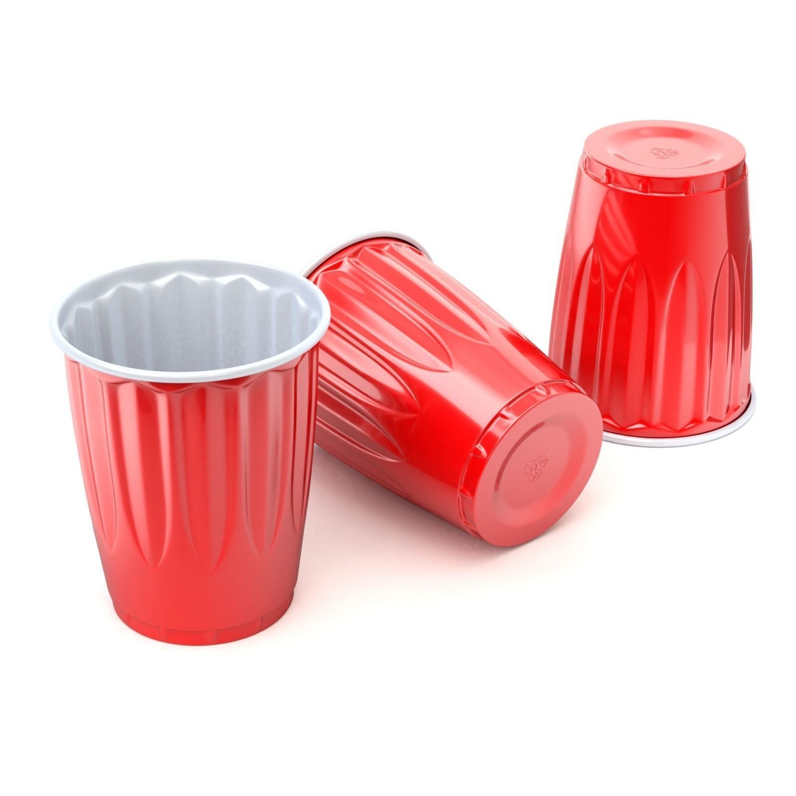 Plastic Cup Set - Game-Ready 3D Model - View 6