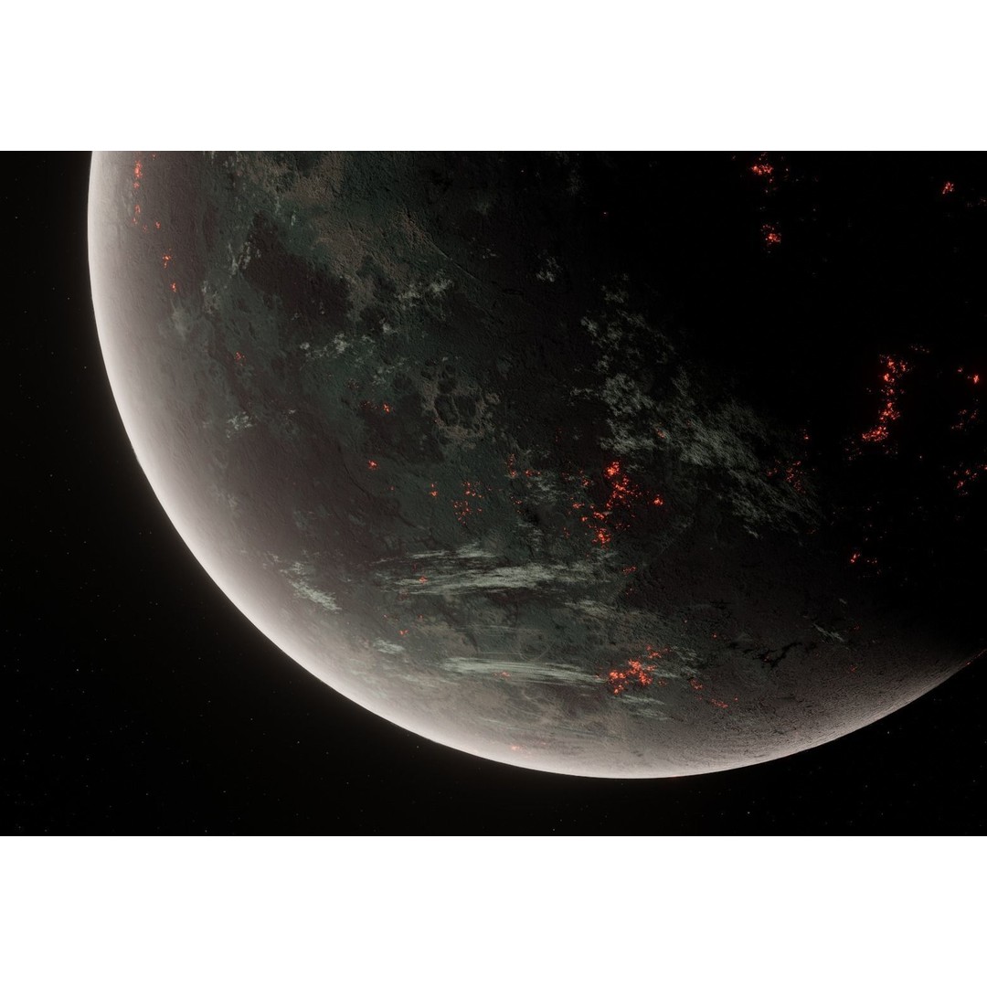 Planets 3D Model – Low Poly Game Ready Asset, FBX and Blender - View 10