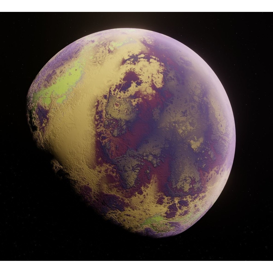 Planets 3D Model – Low Poly Game Ready Asset, FBX and Blender - View 12