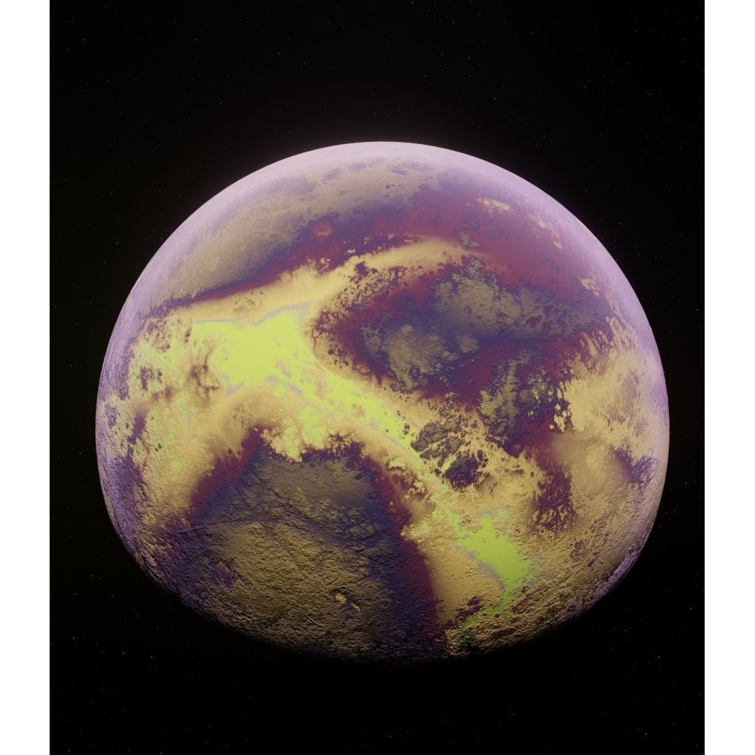 Planets 3D Model – Low Poly Game Ready Asset, FBX and Blender - View 13