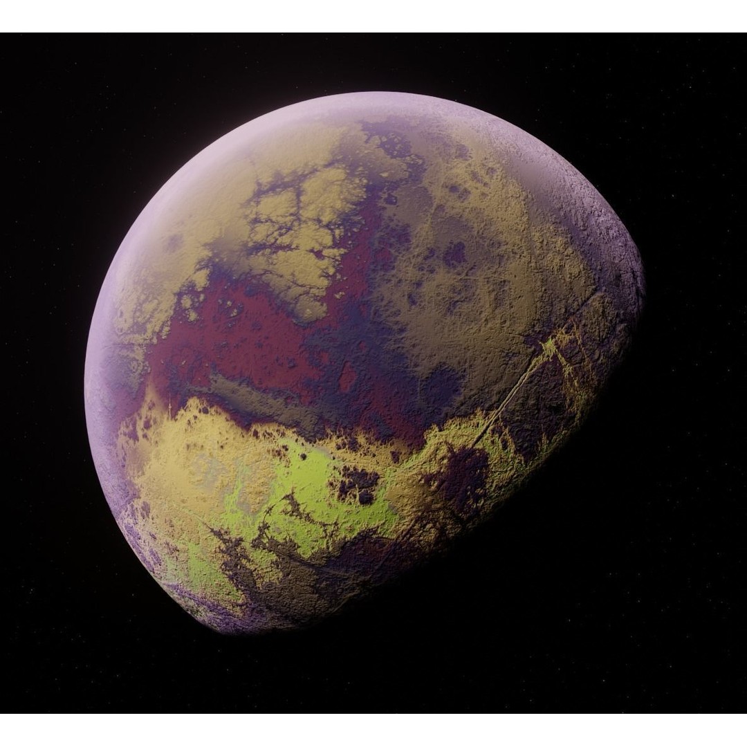Planets 3D Model – Low Poly Game Ready Asset, FBX and Blender - View 18