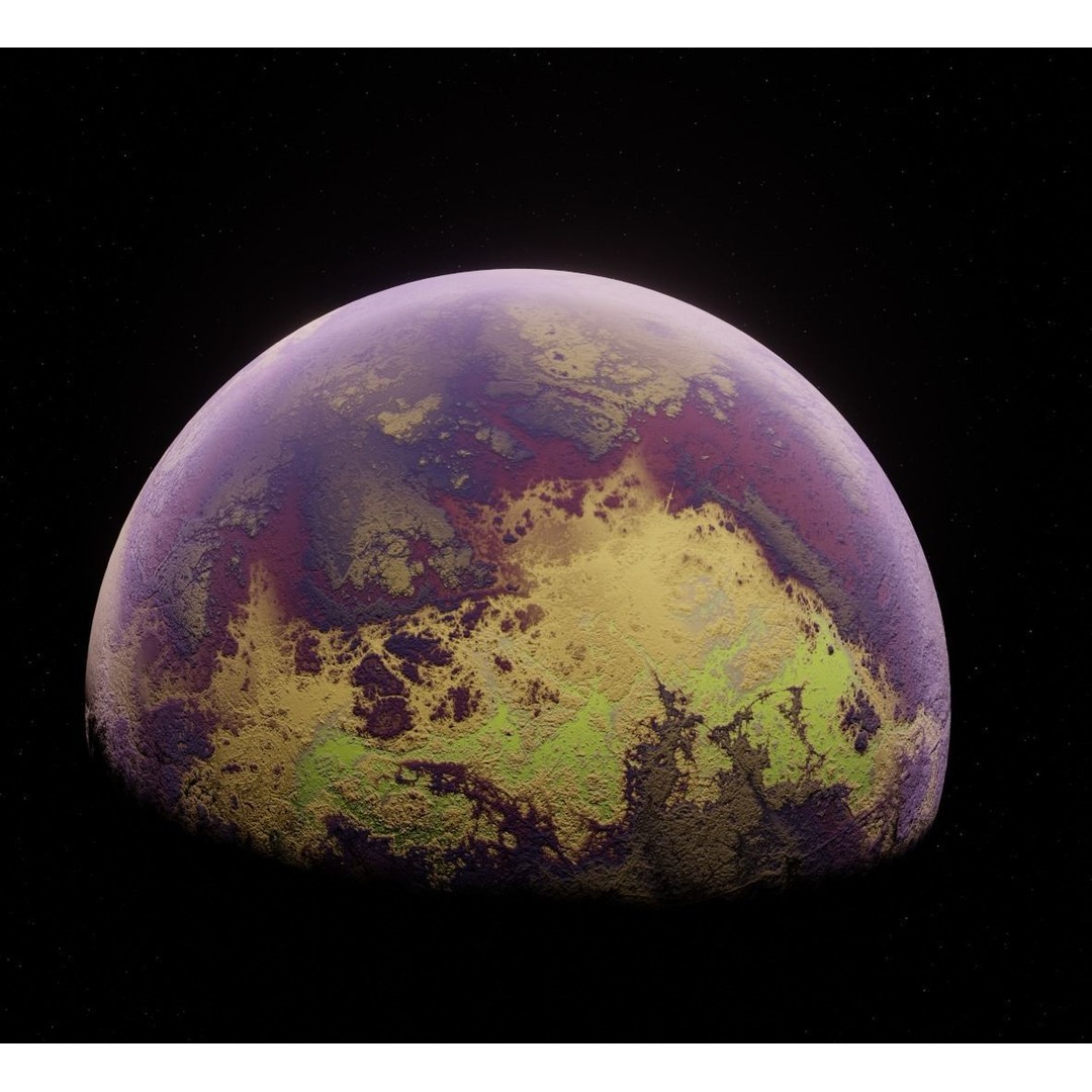 Planets 3D Model – Low Poly Game Ready Asset, FBX and Blender - View 20
