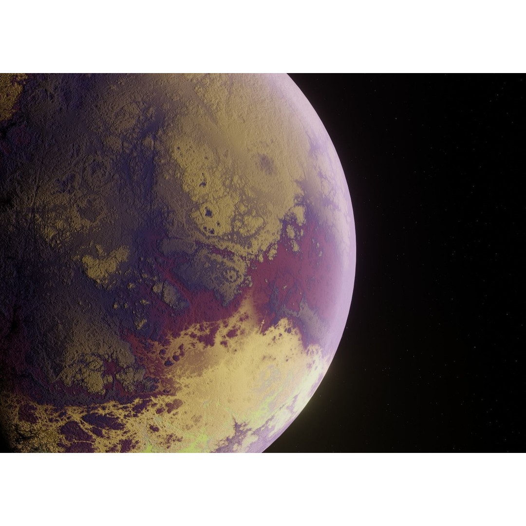 Planets 3D Model – Low Poly Game Ready Asset, FBX and Blender - View 22