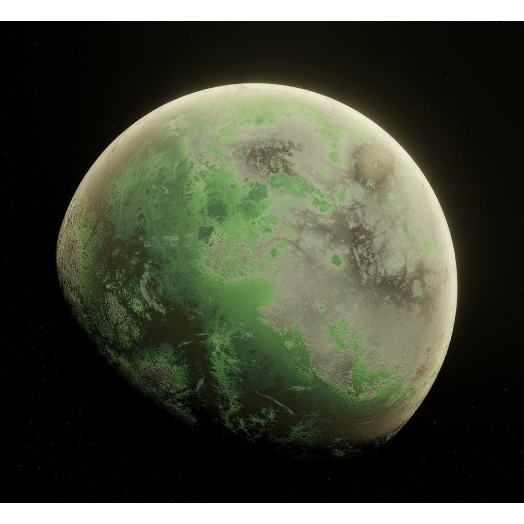 Planets 3D Model – Low Poly Game Ready Asset, FBX and Blender - View 23