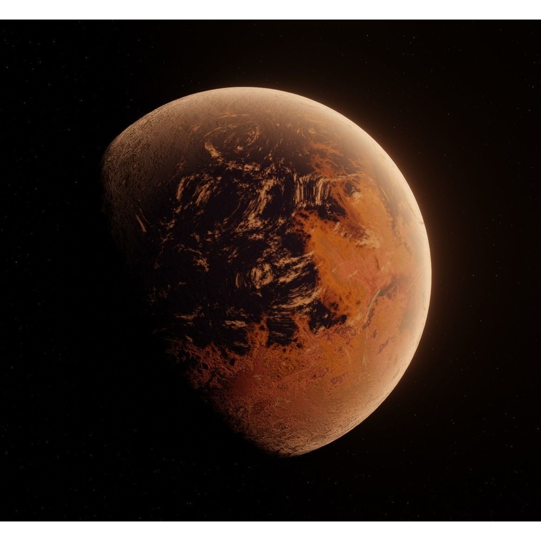 Planets 3D Model – Low Poly Game Ready Asset, FBX and Blender - View 40