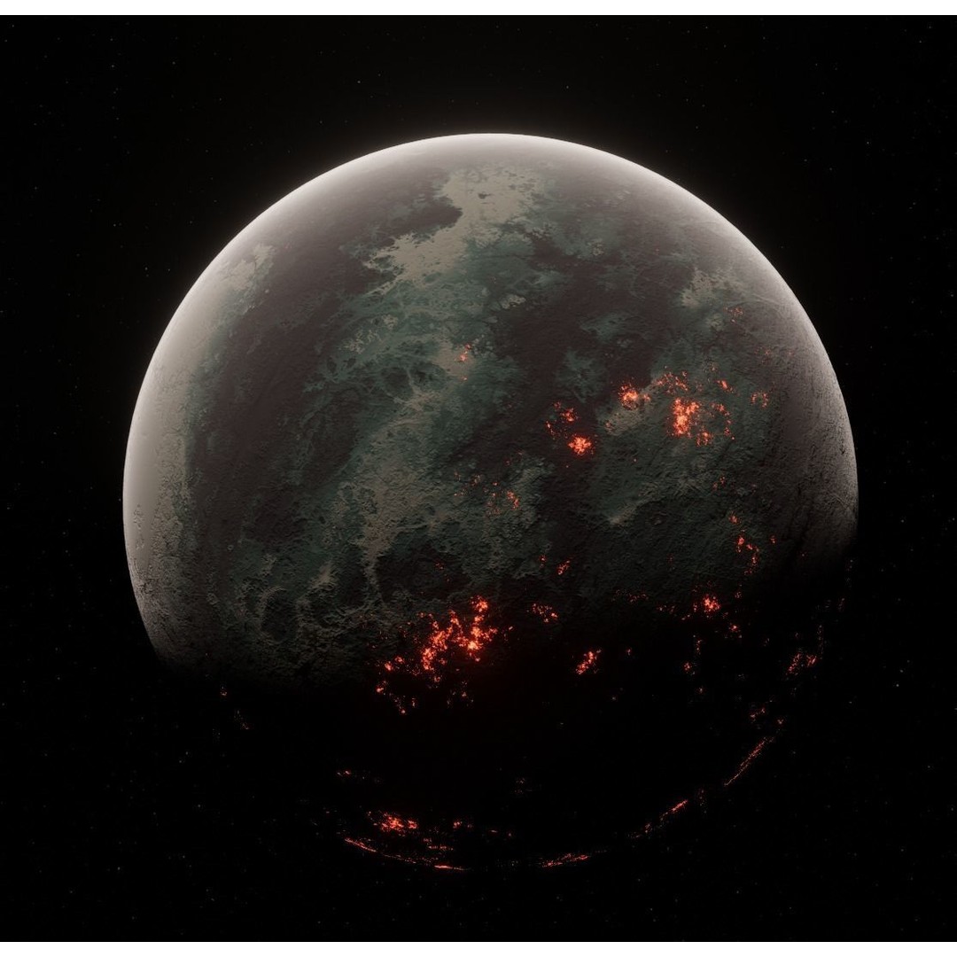 Planets 3D Model – Low Poly Game Ready Asset, FBX and Blender - View 5