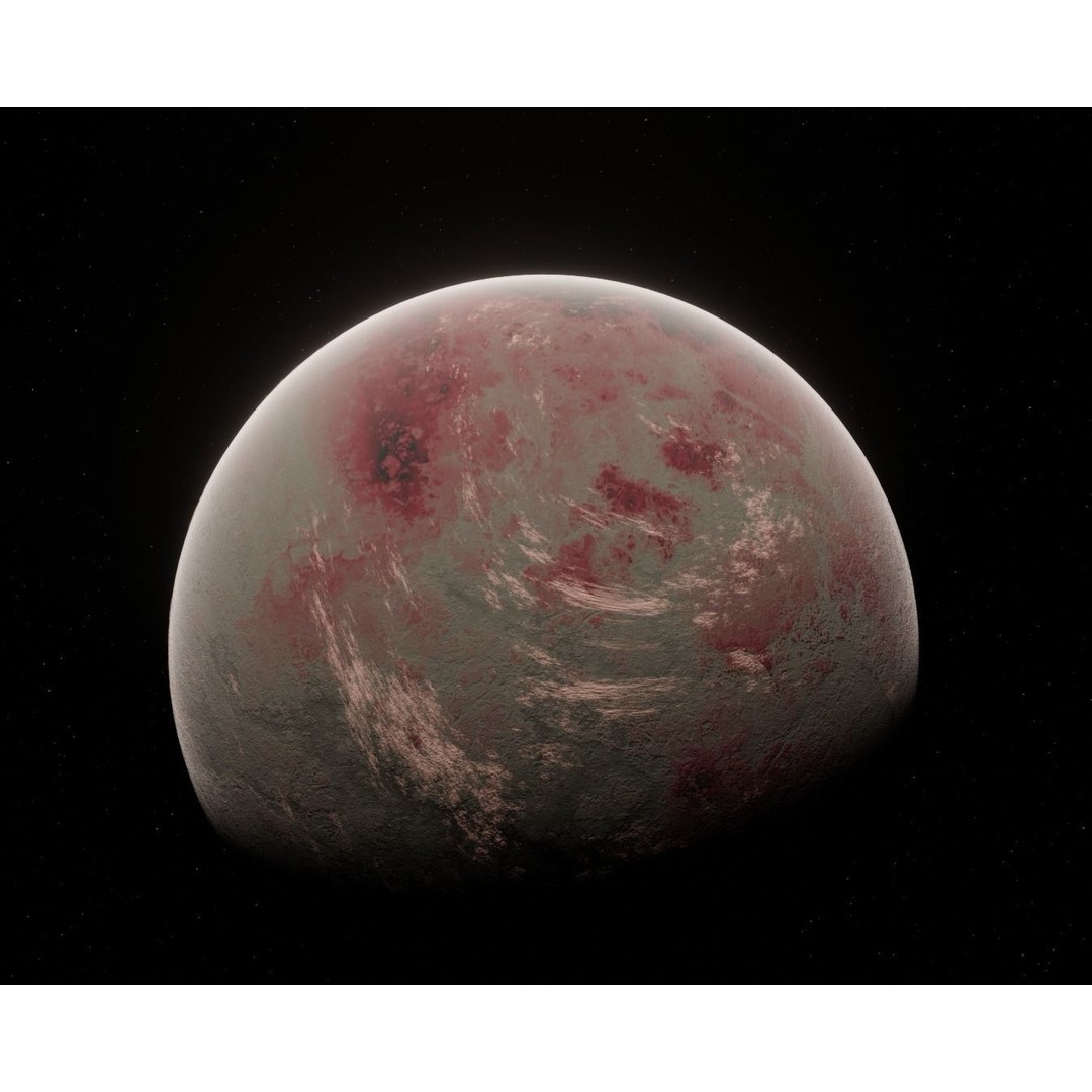 Planets 3D Model – Low Poly Game Ready Asset, FBX and Blender - View 50