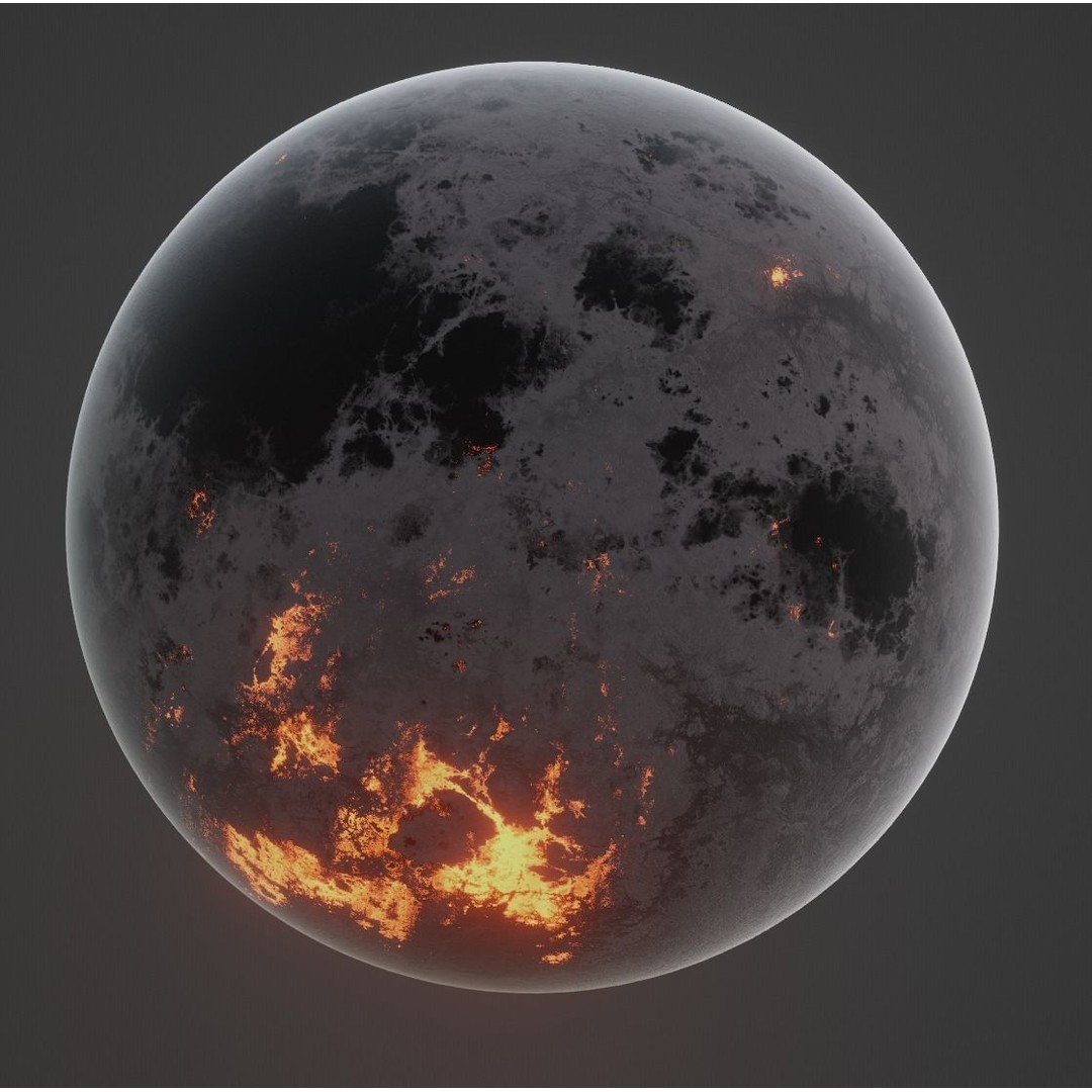 Planets 3D Model – Low Poly Game Ready Asset, FBX and Blender - View 63
