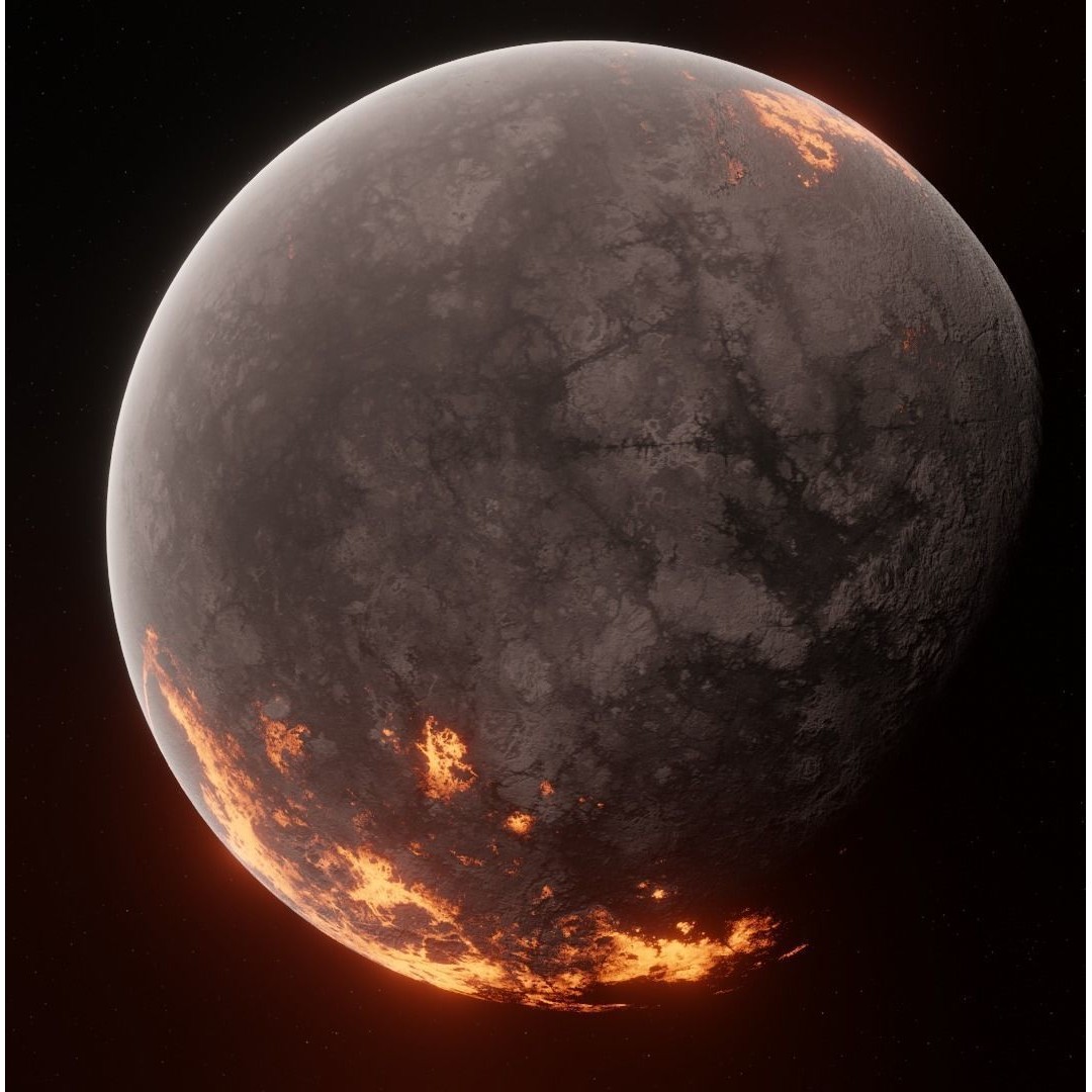 Planets 3D Model – Low Poly Game Ready Asset, FBX and Blender - View 66