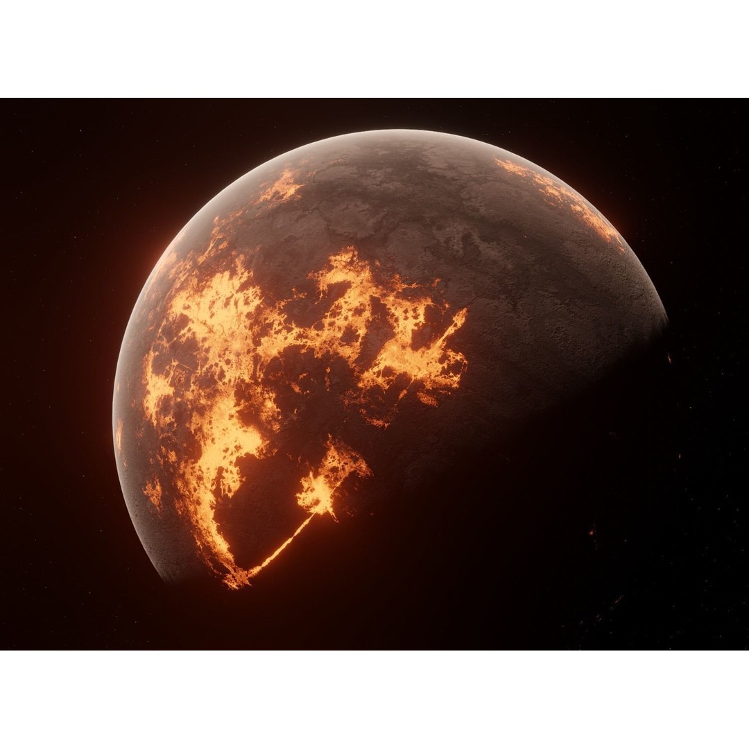 Planets 3D Model – Low Poly Game Ready Asset, FBX and Blender - View 67
