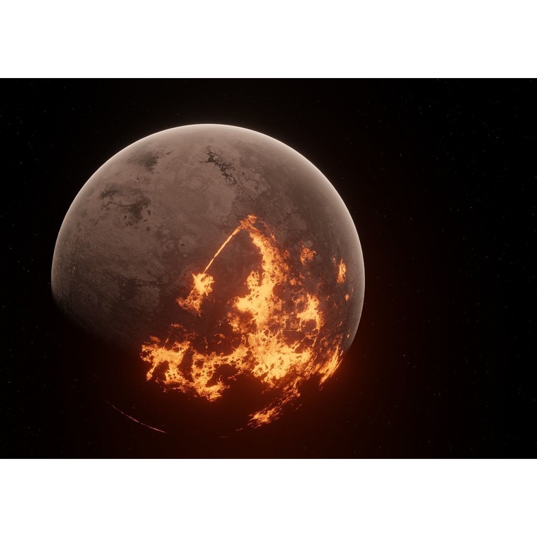 Planets 3D Model – Low Poly Game Ready Asset, FBX and Blender - View 68