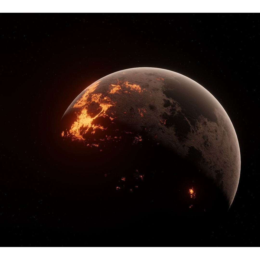 Planets 3D Model – Low Poly Game Ready Asset, FBX and Blender - View 70