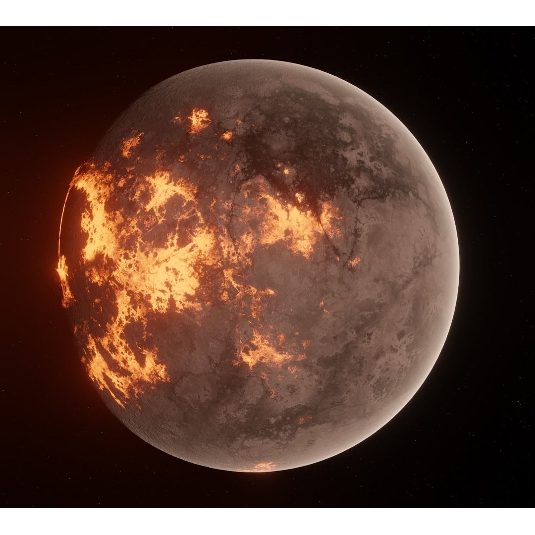 Planets 3D Model – Low Poly Game Ready Asset, FBX and Blender - View 71