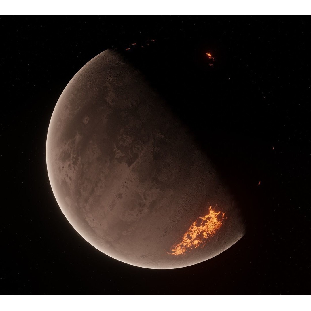 Planets 3D Model – Low Poly Game Ready Asset, FBX and Blender - View 73