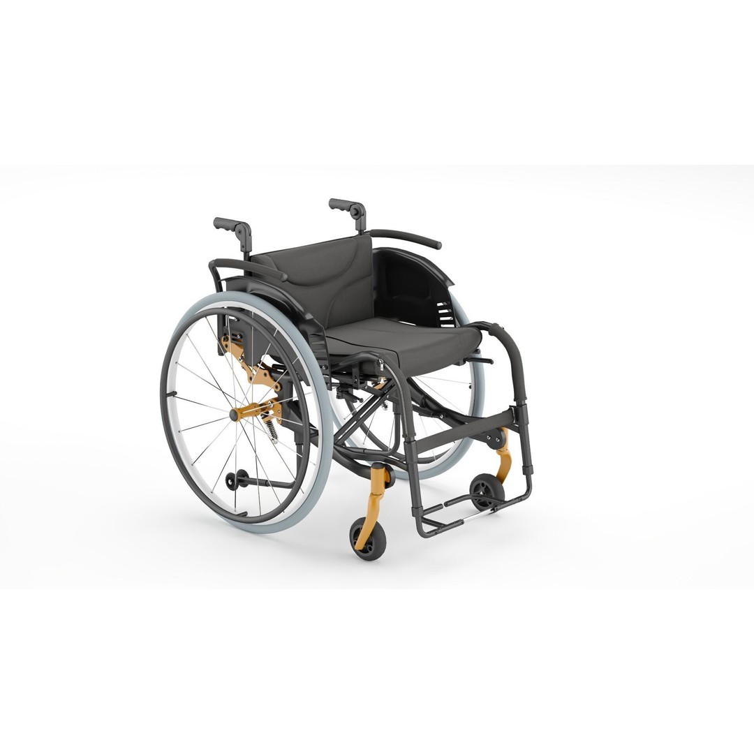Medical Wheelchair 3D Model – PBR Textured Asset, FBX - View 10