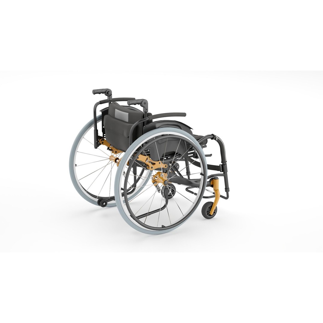 Medical Wheelchair 3D Model – PBR Textured Asset, FBX - View 12
