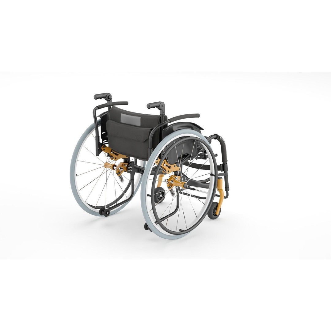 Medical Wheelchair 3D Model – PBR Textured Asset, FBX - View 13