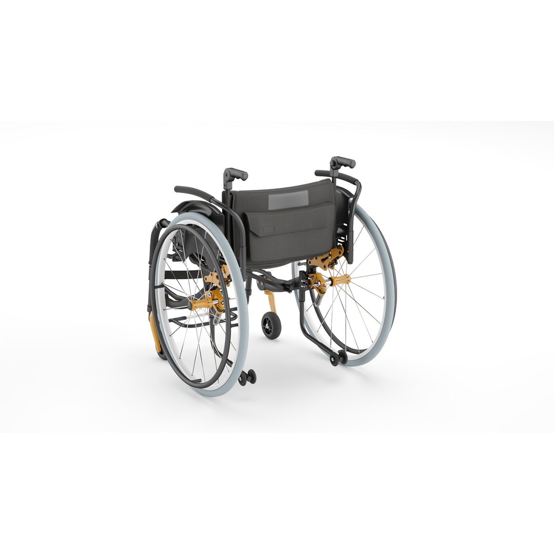 Medical Wheelchair 3D Model – PBR Textured Asset, FBX - View 16