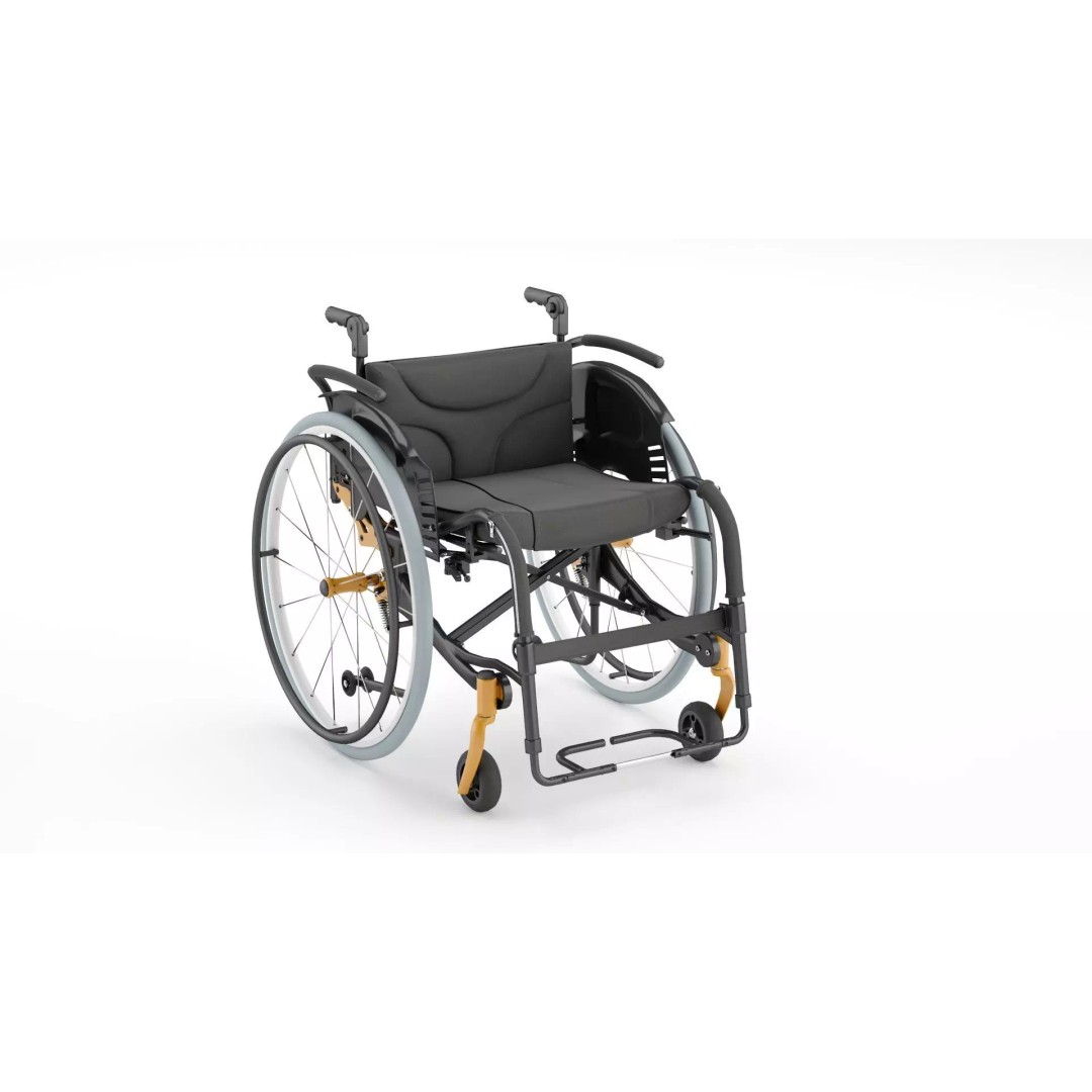 Medical Wheelchair 3D Model – PBR Textured Asset, FBX - View 2
