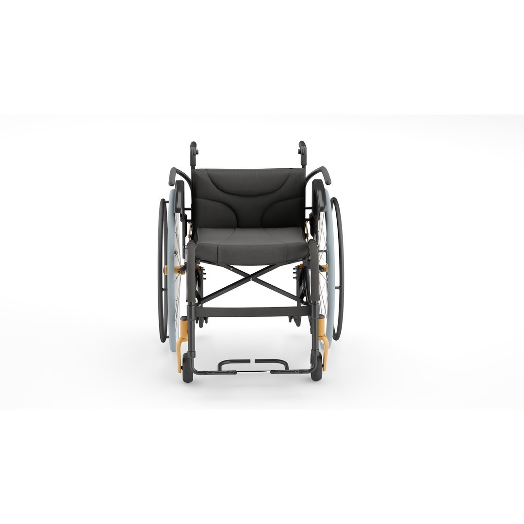 Medical Wheelchair 3D Model – PBR Textured Asset, FBX - View 3