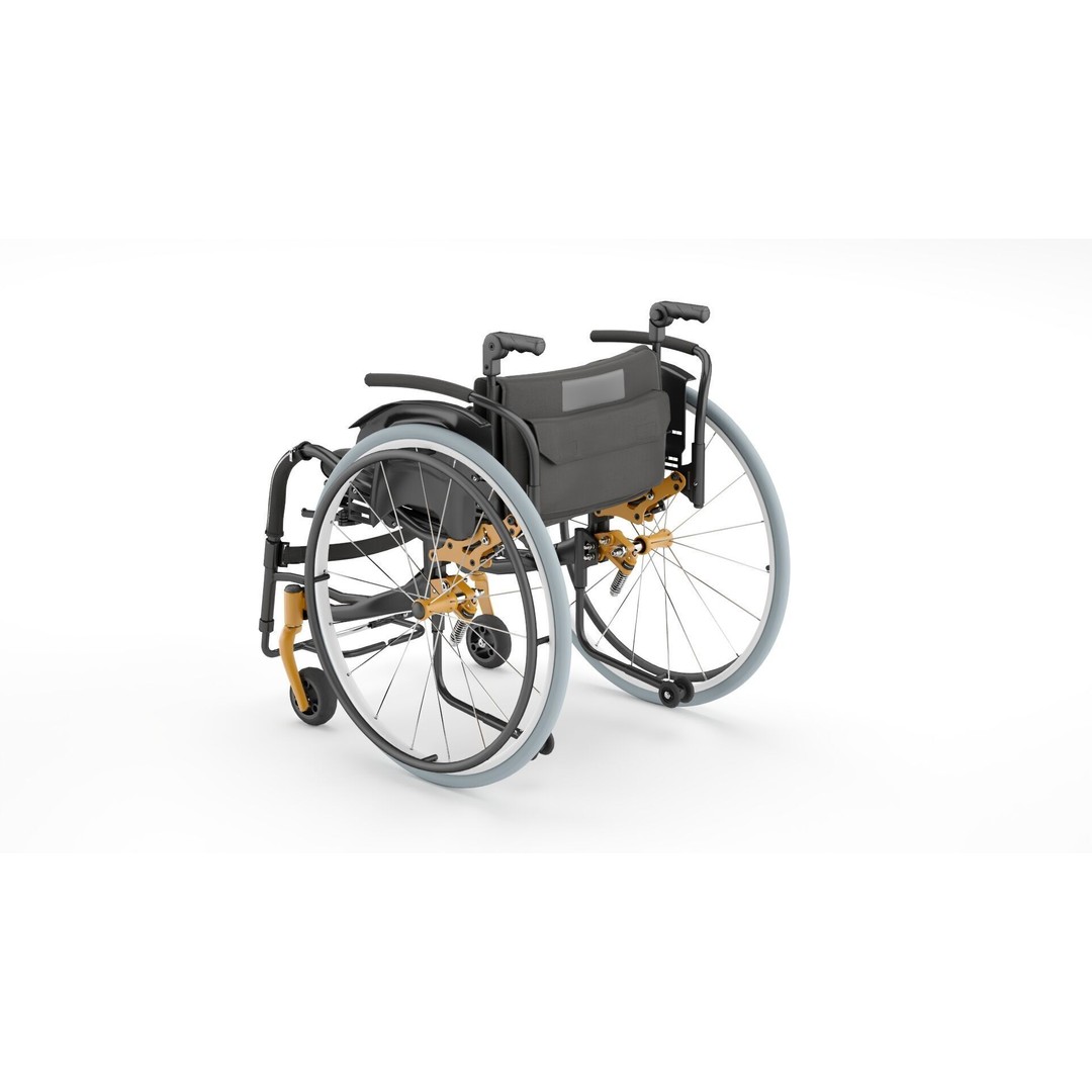 Medical Wheelchair 3D Model – PBR Textured Asset, FBX - View 4