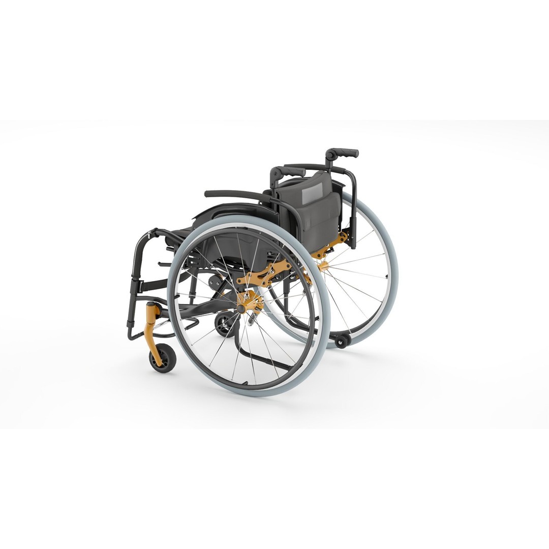 Medical Wheelchair 3D Model – PBR Textured Asset, FBX - View 5