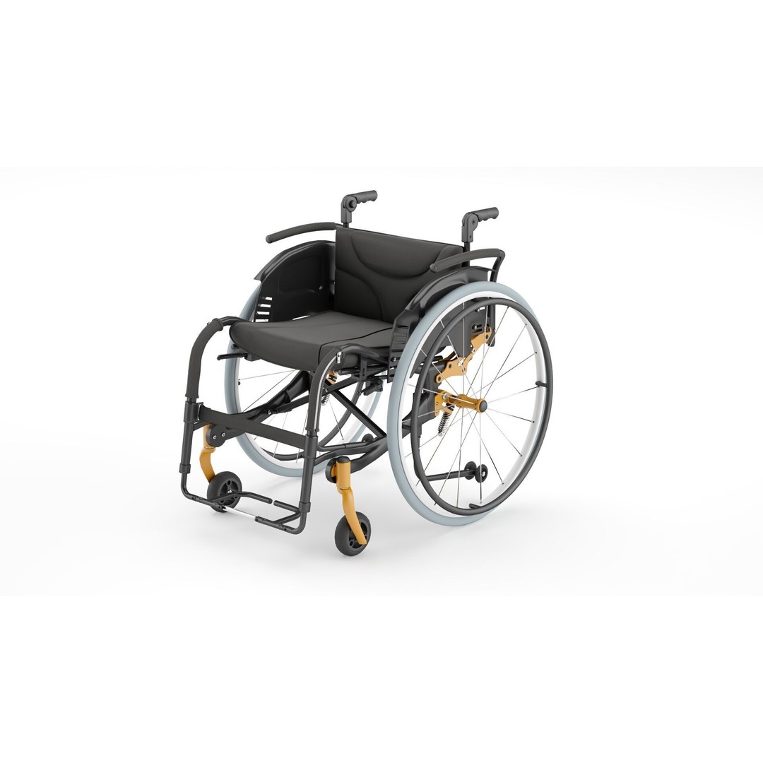 Medical Wheelchair 3D Model – PBR Textured Asset, FBX - View 8