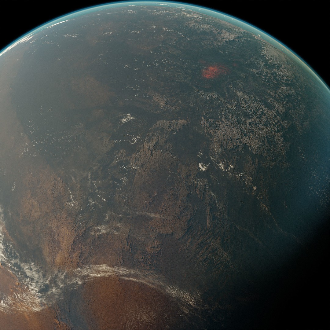 Planet 3D Model – Ultra-Realistic Celestial Body, Blender Format - View 9