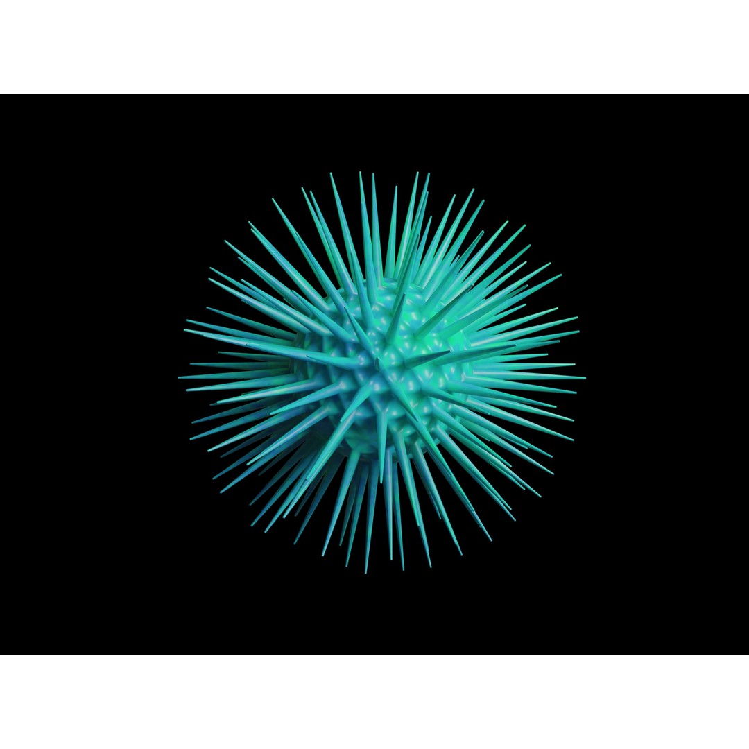 Virus and Cell 3D Model – Low Poly Medical Visualization, FBX, OBJ - View 5