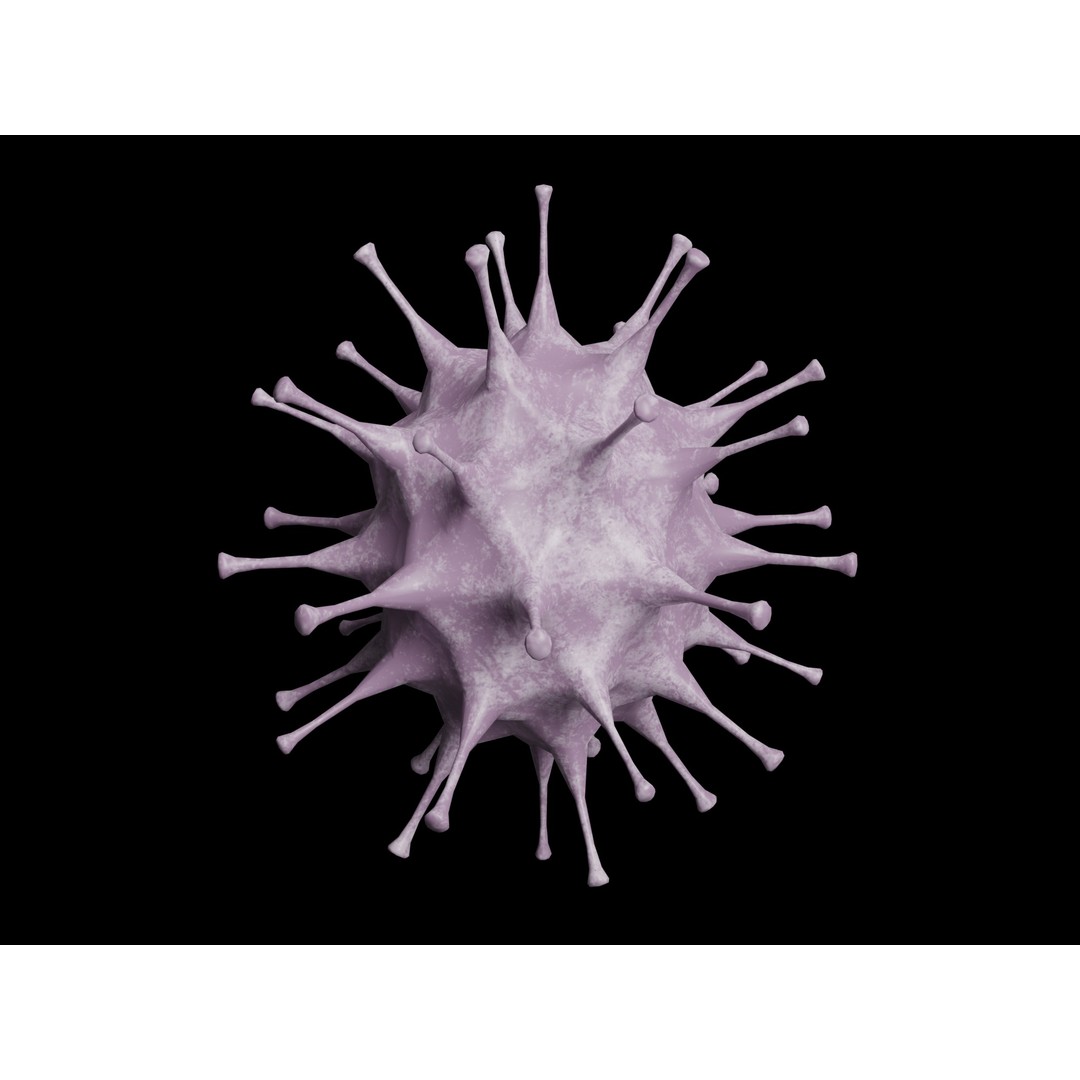 Virus and Cell 3D Model – Low Poly Medical Visualization, FBX, OBJ - View 7