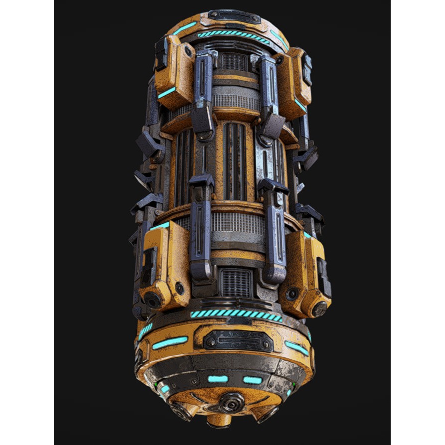 Battery 3D Model – Low Poly Game Ready Asset, FBX, OBJ, Blender - View 3