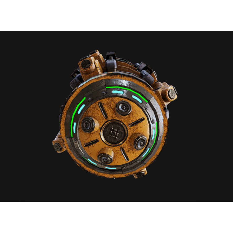Battery 3D Model – Low Poly Game Ready Asset, FBX, OBJ, Blender - View 4