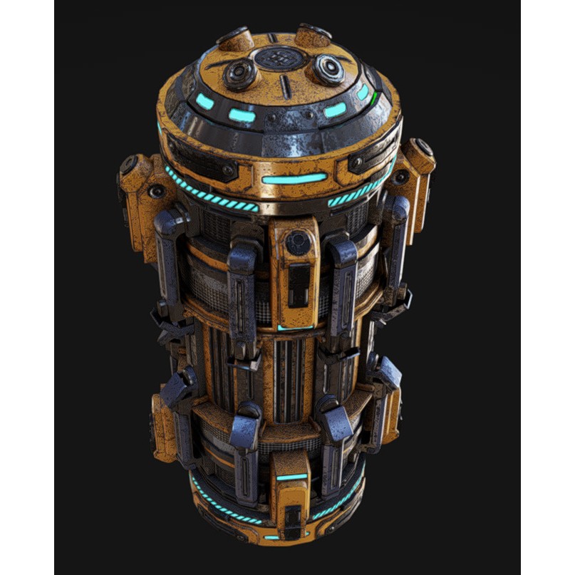 Battery 3D Model – Low Poly Game Ready Asset, FBX, OBJ, Blender - View 5