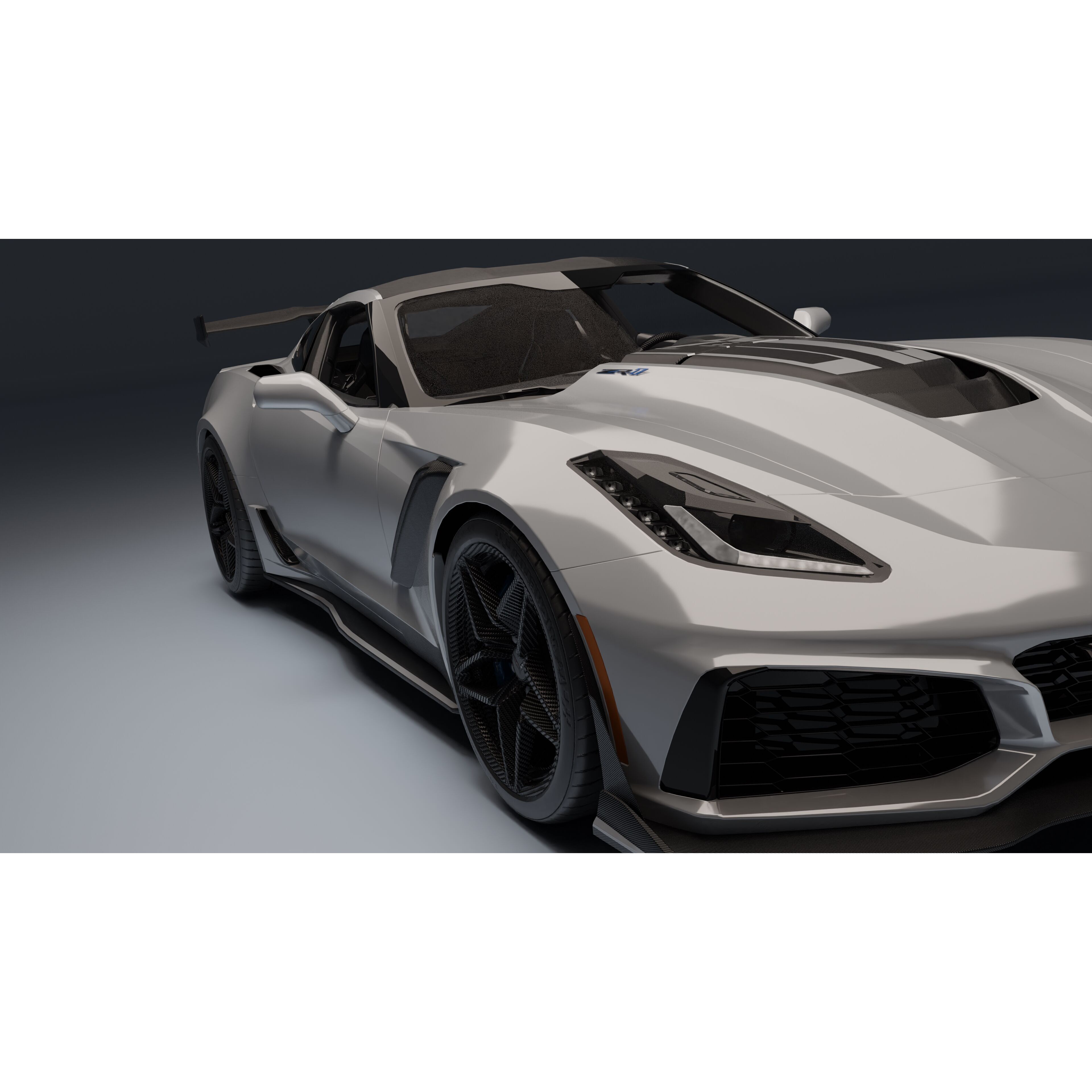 Chevrolet Corvette ZR1 - Low-Poly Game-Ready 3D Model