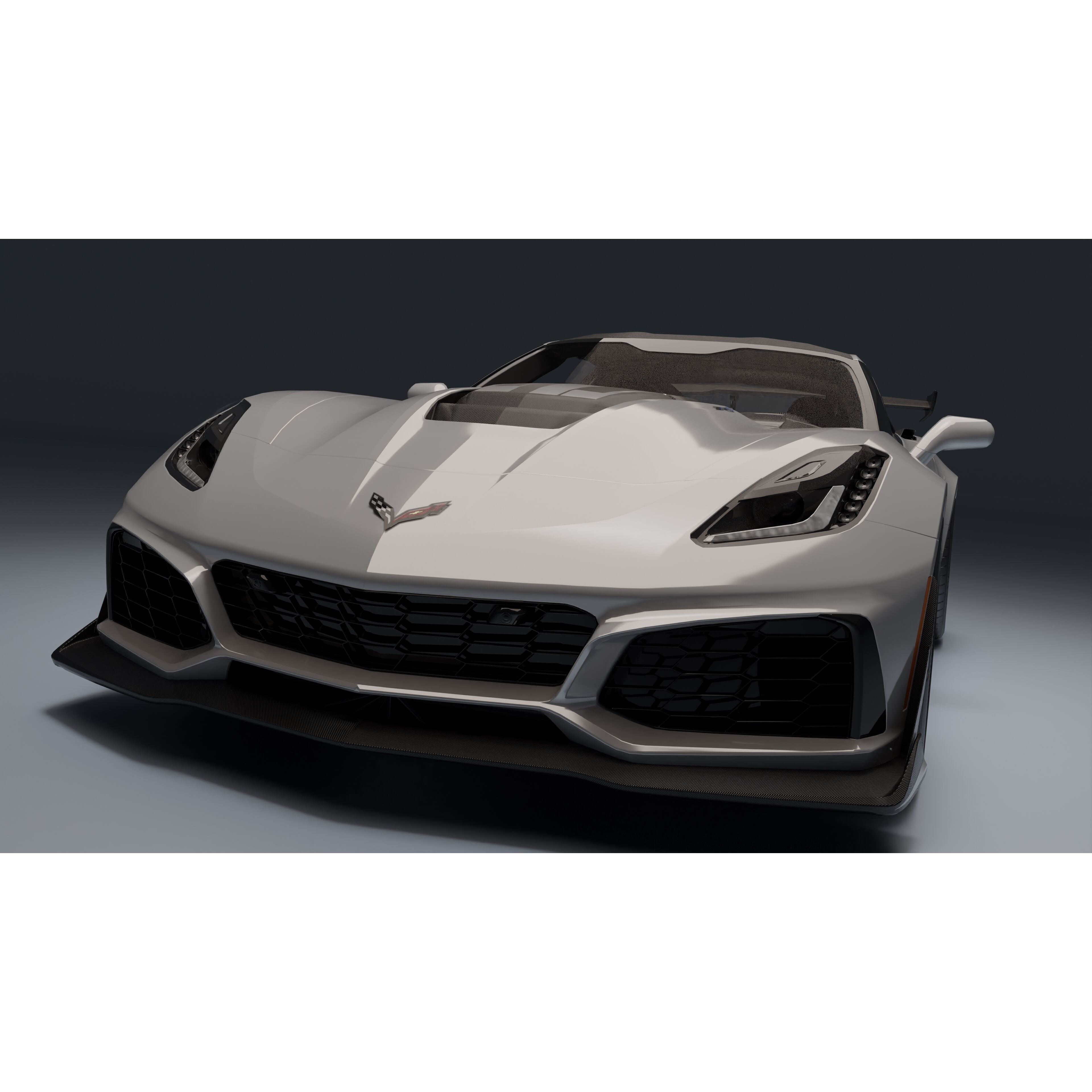 Chevrolet Corvette ZR1 - Low-Poly Game-Ready 3D Model - View 15