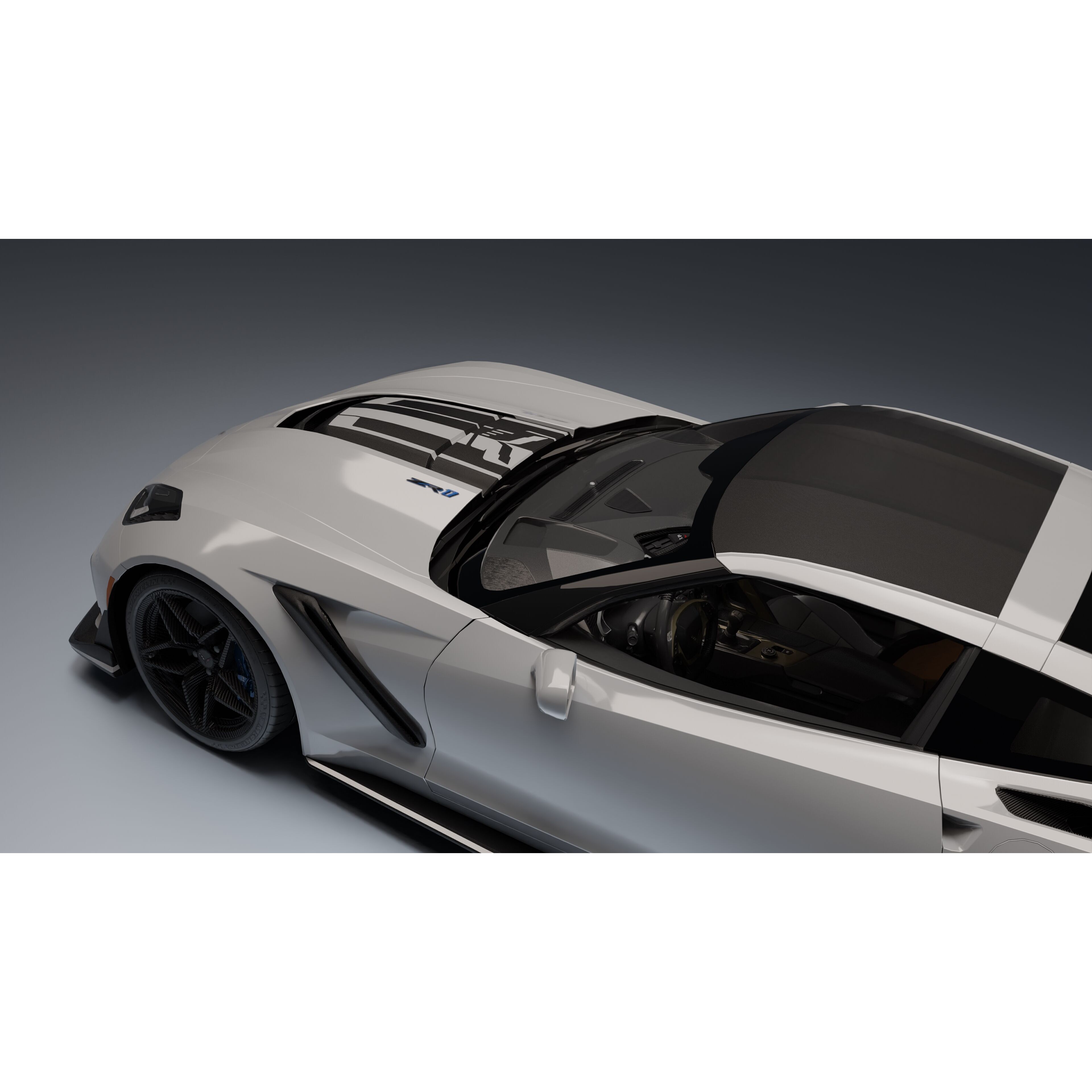 Chevrolet Corvette ZR1 - Low-Poly Game-Ready 3D Model - View 16